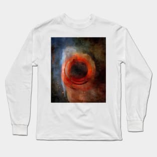 Silky Red Sunset Design Long Sleeve T-Shirt